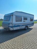 Fendt Saphir 470, Voortent+luifel, Fietsenrek, Frans bed, Caravans en Kamperen, Caravans, Rondzit, Vast bed, Particulier, Schokbreker