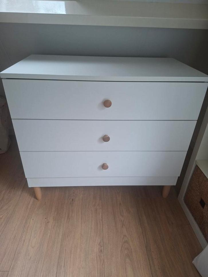 Petite Amelie Bocca Commode - Wit, Kinderen en Baby's, Kinderkamer | Commodes en Kasten, Gebruikt, Commode, 90 tot 105 cm, 75 tot 100 cm