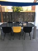 Hartman tuinstoelen Kuip 6 x zwart zgan, Tuin en Terras, Tuinstoelen, Ophalen, Zo goed als nieuw, Kunststof