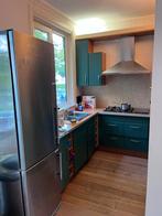 Complete keuken incl. apparatuur, Huis en Inrichting, Keuken | Complete keukens, Ophalen, Gebruikt, Hoekkeuken, Hout