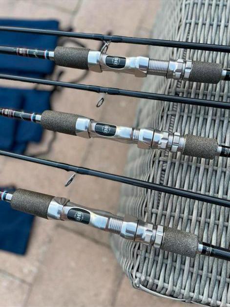 3x Bart bakker Lucky strike Karperhengel 2-3/4 LBS, Watersport en Boten, Hengelsport | Karpervissen, Zo goed als nieuw, Werphengel