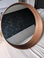 Ronde Spiegel met Houten Rand, Ophalen, Gebruikt, Rond, Minder dan 100 cm