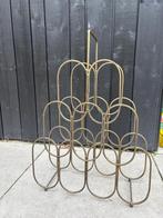 Goud Wijnrek - 9 Flessen - Metaal, Huis en Inrichting, Woonaccessoires | Wijnrekken, Ophalen of Verzenden, Zo goed als nieuw, Metaal