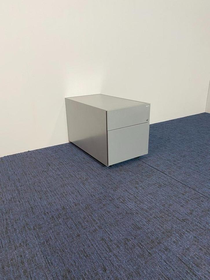 2 x Ladeblok Gispen, aluminium, H 49 x B 42 x D 78 cm., Huis en Inrichting, Kasten | Ladekasten, Gebruikt, Minder dan 100 cm, 50 tot 100 cm