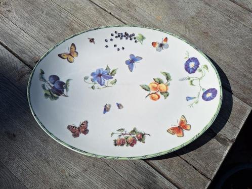 Janneke Brinkman Serveerschaal Fruit & Flowers Ovaal, Huis en Inrichting, Keuken | Servies, Zo goed als nieuw, Schaal of Schalen