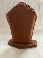 Bruin fluwelen brillenhouder, Antiek en Kunst, Ophalen of Verzenden