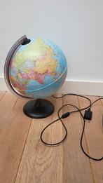 Wereldbol Lamp, Ophalen of Verzenden, Verlicht, Zo goed als nieuw