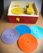 Fisher-price Pickup~Platenspeler met "platen" muziekdoos, Ophalen of Verzenden, Gebruikt, Speelset, Met geluid