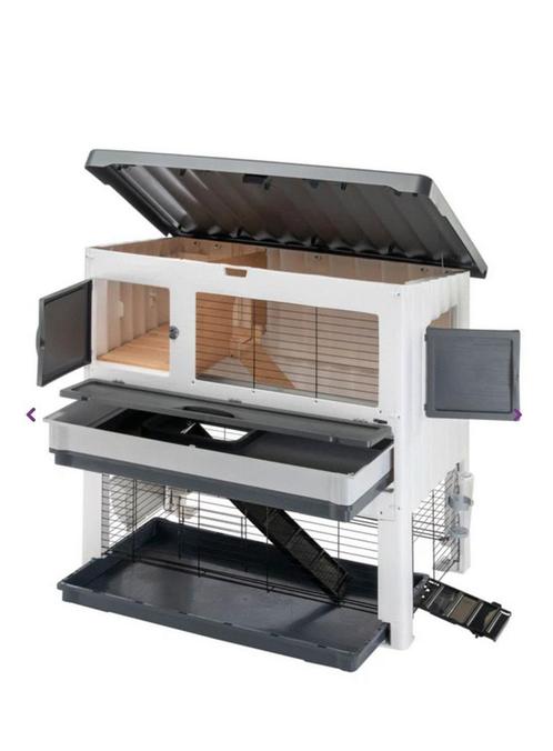 Konijnenhok te koop., Dieren en Toebehoren, Knaagdieren en Konijnen | Hokken en Kooien, Zo goed als nieuw, Hok, 90 cm of meer