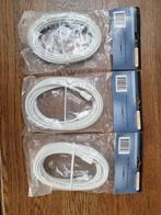 3x Coax Kabels - 5 Meter - Nieuw, Audio, Tv en Foto, Audiokabels en Televisiekabels, Ophalen of Verzenden, Nieuw, Minder dan 2 meter