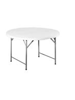 Ronde inklapbare tafel 122 cm bij 74 cm, Huis en Inrichting, Tafels | Statafels, Ophalen of Verzenden, Zo goed als nieuw