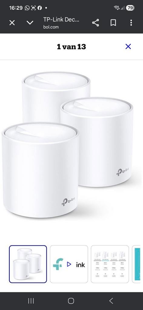 TP link deco x20, Computers en Software, WiFi-versterkers, Ophalen of Verzenden, Nieuw