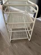 Metalen IKEA Ladekast met 3 Lades, Huis en Inrichting, Ophalen, Minder dan 50 cm, Gebruikt, 3 of 4 laden