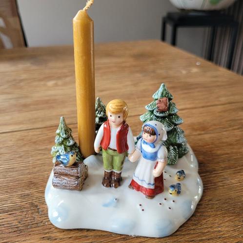 Villeroy & Boch Fairytale Hans & Grietje kaarsenstandaard, Huis en Inrichting, Woonaccessoires | Kandelaars en Kaarsen, Gebruikt