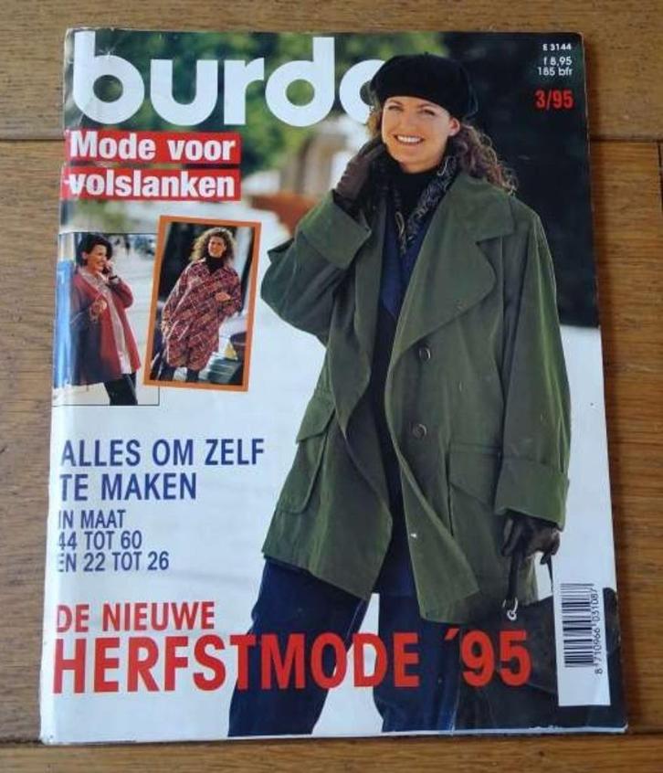Burda Herfst 1995 mode voor volslanken maat 44 t/m 60 XL, Hobby en Vrije tijd, Kledingpatronen, Zo goed als nieuw, Vrouw, Burda