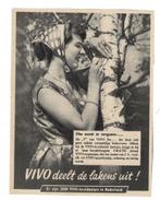 2 Advertenties VIVO deelt de lakens uit ! 1956-1958, Verzenden, Zo goed als nieuw, Overige typen