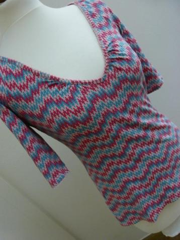 Blutschwester top shirt blauw roze maat S 36 beschikbaar voor biedingen