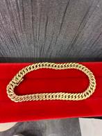 Prachtige 14 karaats gouden cuban armband, Ophalen of Verzenden, Goud