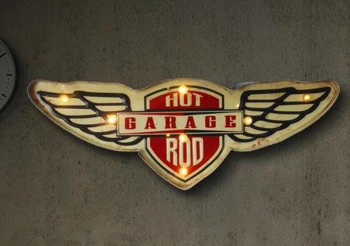 Hot Rod Garage Led Lamp Neon Lampje Licht Auto Man Cave, Huis en Inrichting, Lampen | Wandlampen, Nieuw, Verzenden