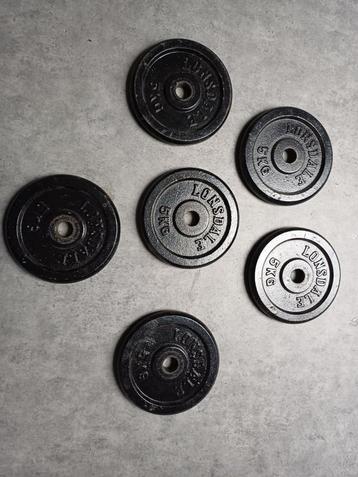 Lonsdale halterschijven 5 kg – set van 6 stuks (totaal 30 kg beschikbaar voor biedingen