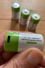 Oplaadbare batterijen (type C2), Ophalen of Verzenden, Zo goed als nieuw, Oplaadbaar