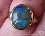 Geelgouden “Sogni D’Oro” ring met Australische Opaal NIEUW, 18 tot 19, Nieuw, Dame of Heer, Met edelsteen