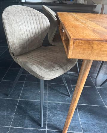 4 Eetkamer stoelen olijfgroen groen MXSOFA beschikbaar voor biedingen