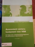 HRM Boek: Assessment Centers - Fundament voor HRM, Boeken, Gelezen, Personeel en Organisatie, Ophalen of Verzenden, Jeroen Seegers