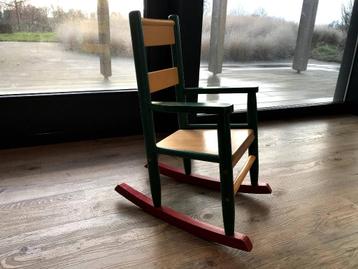 Houten kinder schommelstoel 35x30x62 cm (bxdxh)