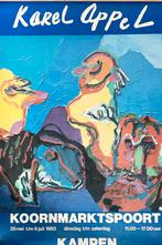Affiche tentoonstelling Karel Appel, Kampen (1983), Verzenden, Deurposter of groter, Overige onderwerpen, Rechthoekig Staand