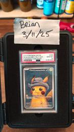 Pikachu Grey Felt Hat PSA 10 - Van Gogh Editie, Ophalen of Verzenden, Nieuw, Losse kaart