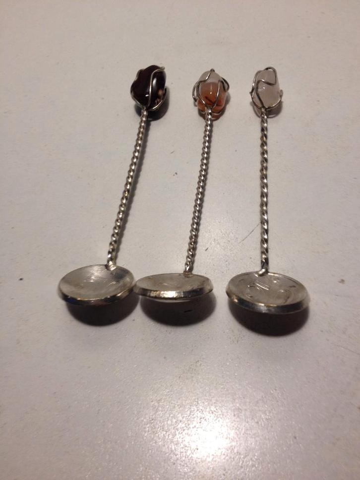 3 verzilverde lepeltjes uit brasil, Antiek en Kunst, Antiek | Bestek, Verzenden