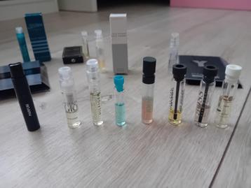 13 x proefjes / tester/sample luxe herengeur / geur/ parfum beschikbaar voor biedingen
