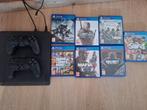 Ps4 met toebehoren, Spelcomputers en Games, Spelcomputers | Sony PlayStation 4, Ophalen of Verzenden, Zo goed als nieuw, Met 2 controllers