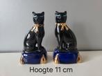 2 vintage / retro Staffordshire kattenbeeldjes, Antiek en Kunst, Ophalen of Verzenden