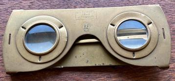 Koperen opvouwbare STEREOKIJKER 1920-1930 beschikbaar voor biedingen