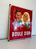 BOULE D’OR emaille reclamebord 1951, Verzamelen, Merken en Reclamevoorwerpen, Reclamebord, Gebruikt, Ophalen of Verzenden