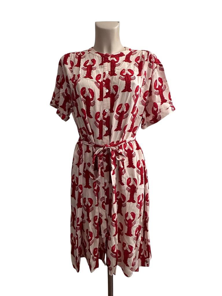 Fabienne Chapot jurk L, Kleding | Dames, Jurken, Zo goed als nieuw, Rood, Onder de knie, Ophalen of Verzenden