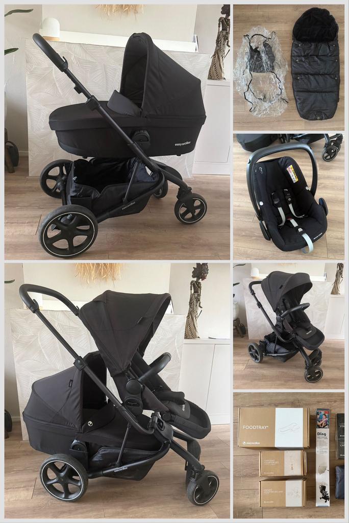Complete kinderwagenset van Easywalker harvey 3 + maxi cosi, Kinderen en Baby's, Kinderwagens en Combinaties, Zo goed als nieuw