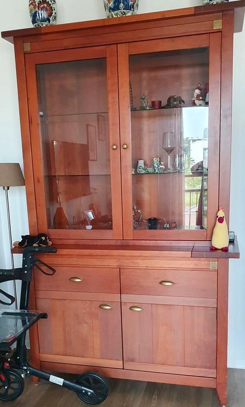 Kast met glasdeuren,hoog 181 rest zie omschr., Huis en Inrichting, Kasten | Buffetkasten, Gebruikt, 150 tot 200 cm, 100 tot 150 cm