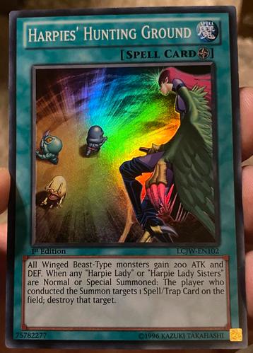 Yu-Gi-Oh! Harpie’s Hunting Ground LCJW 1st Edition ! beschikbaar voor biedingen