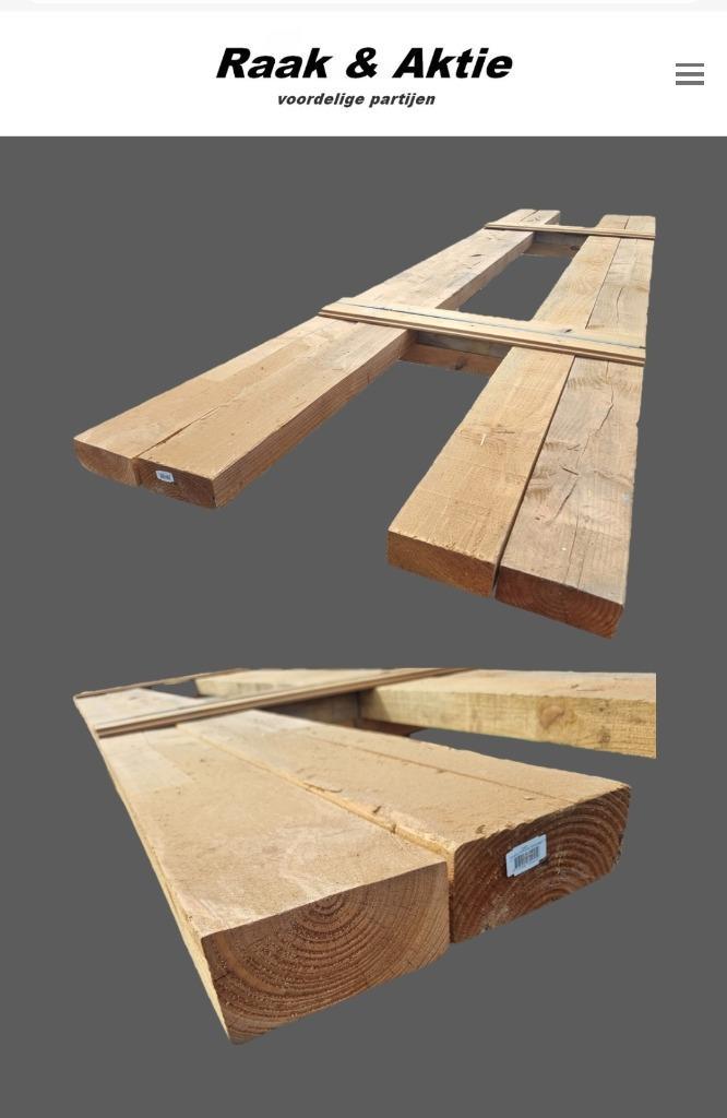 4 Douglas balken 7.0x17.0 cm 4.00 meter lang - nr: TB1, Tuin en Terras, Palen, Balken en Planken, Balken, Ophalen