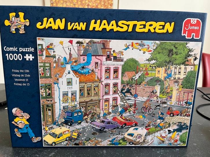 Jan van Haasteren 2x puzzel van 1000 stukjes, Hobby en Vrije tijd, Denksport en Puzzels, Zo goed als nieuw, Legpuzzel, 500 t/m 1500 stukjes