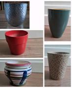 Diverse bloempotten €2 p.st.-alles voor €8,50 ophalen, Ophalen, Gebruikt, Rond, Binnen