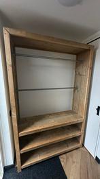 Handgemaakte schoenen- en jassenkast, Ophalen, Met plank(en), Gebruikt, 100 tot 150 cm