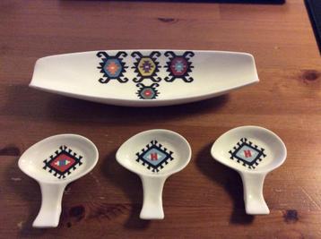 Vintage Amuse schaaltjes set Porcelain Studio Seferi 1968 beschikbaar voor biedingen
