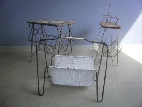 Krantenbak Lectuurbak, vintage, metaal, geperforeerd, zwarte, Huis en Inrichting, Woonaccessoires | Krantenbakken en Lectuurbakken