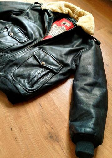 Supergaaf vintage leren Redskins piloten jack  beschikbaar voor biedingen