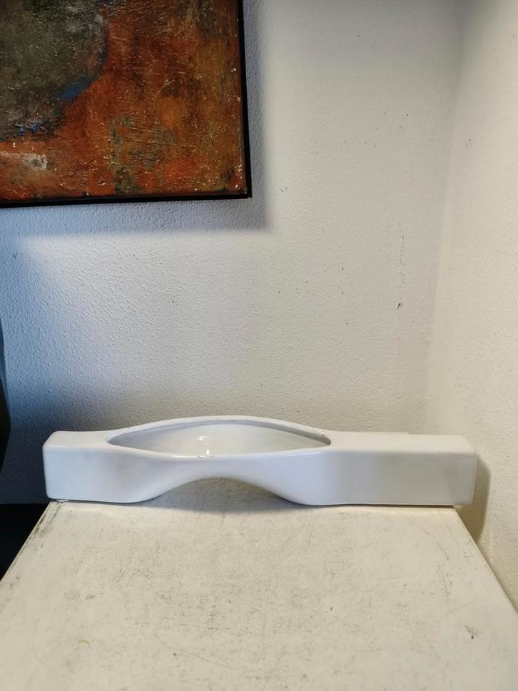 2929 Vintage WP Design Ikebana Vaas - Modernistisch, Huis en Inrichting, Woonaccessoires | Vazen, Gebruikt, Wit, Minder dan 50 cm