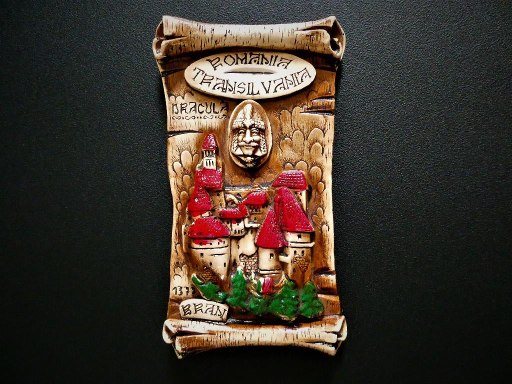 Wanddecoratie DRACULA kasteel Transsylvanie Roemenie dracula, Antiek en Kunst, Curiosa en Brocante, Ophalen of Verzenden